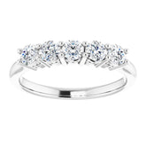 Platinum 1/2 CTW Natural Diamond Anniversary Band